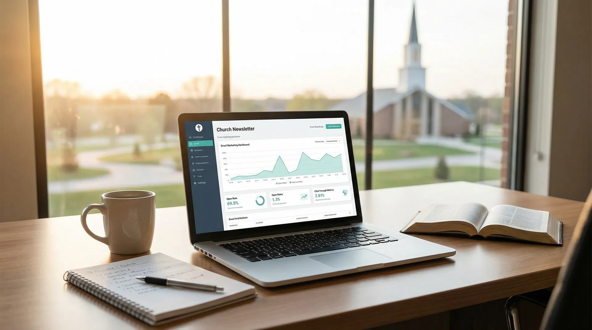 Church Email Marketing Automation Dashboard