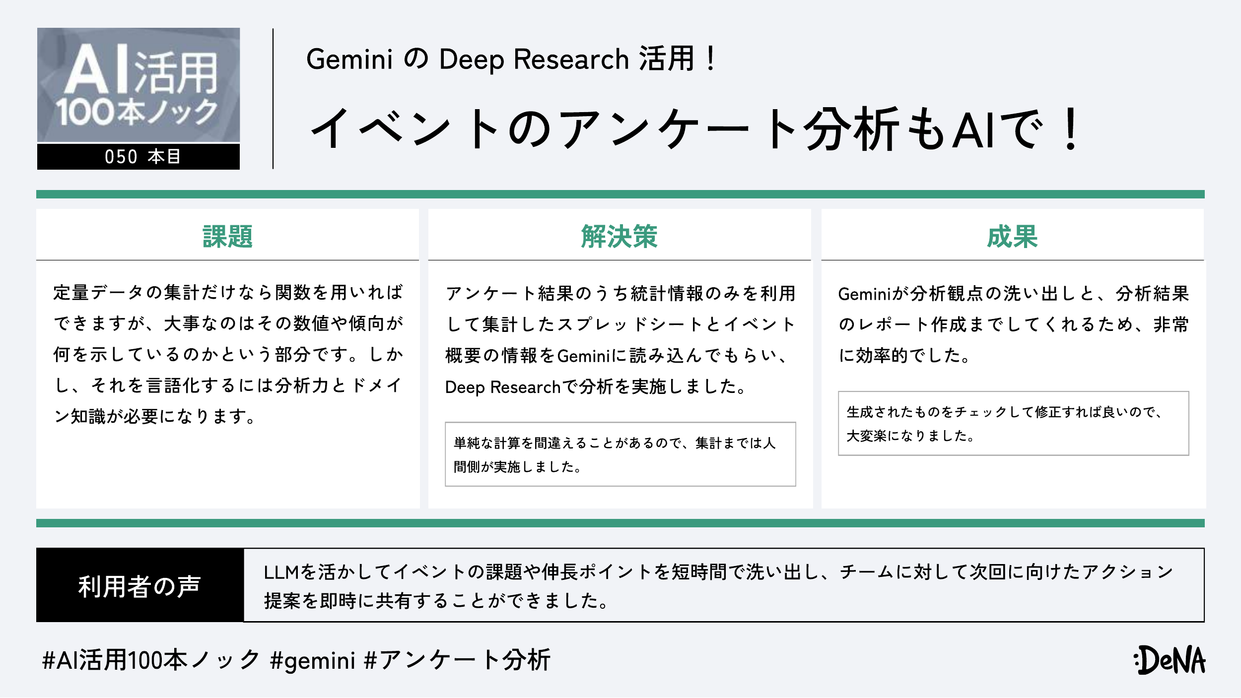 Gemini Deep Research活用