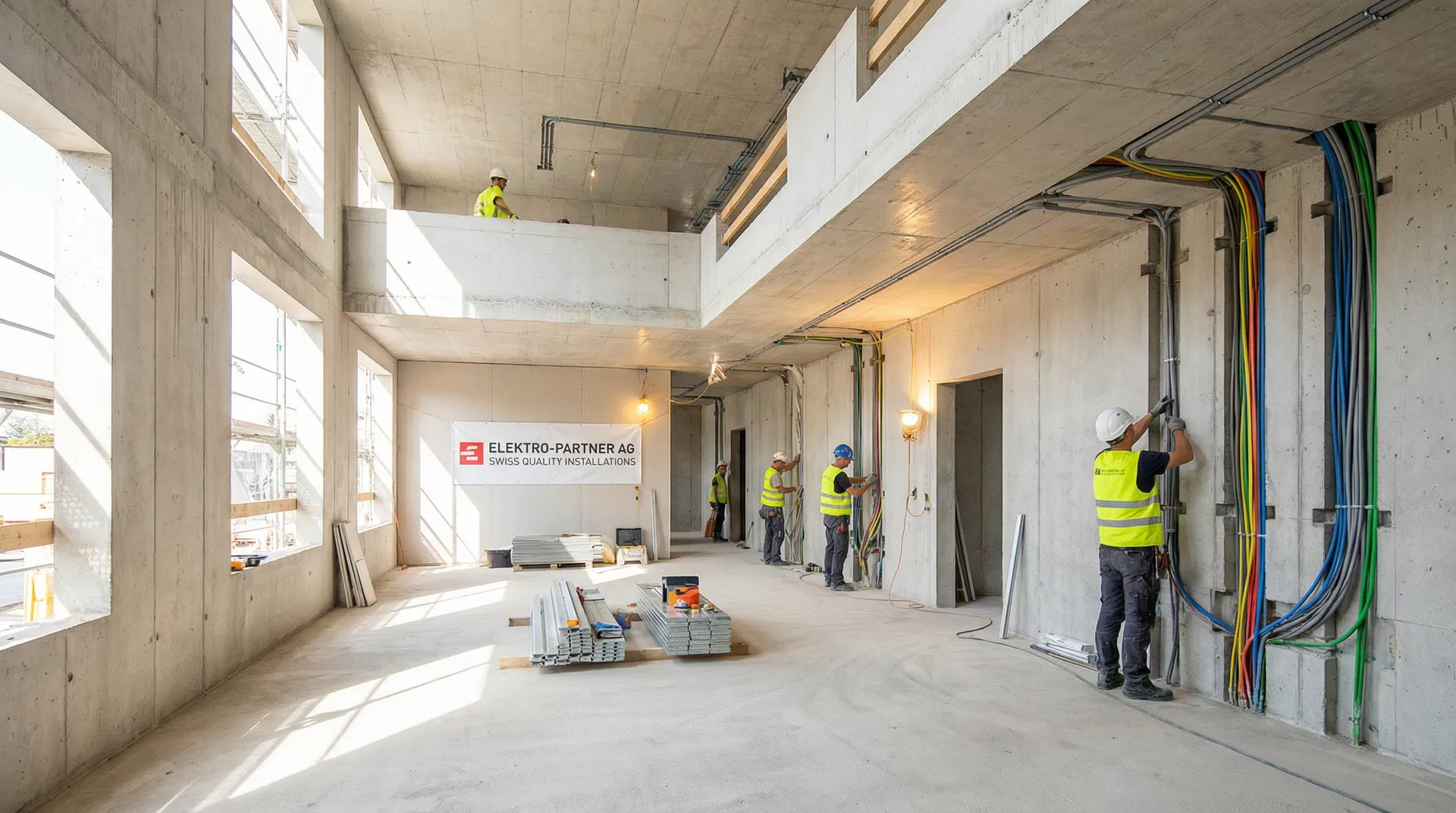 Elektroinstallation Baustelle