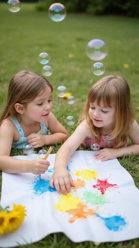 Bubble Blowing Art