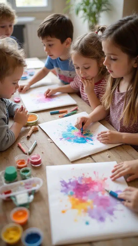 Watercolor Resist Art