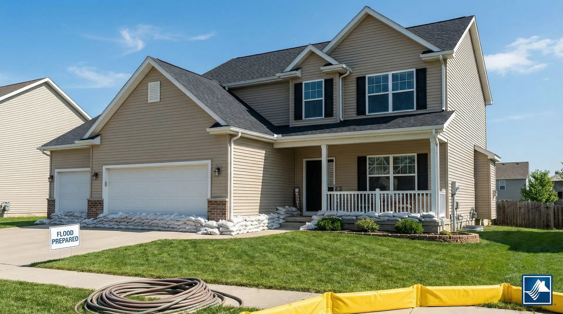 Home with flood protection - Flood Insurance