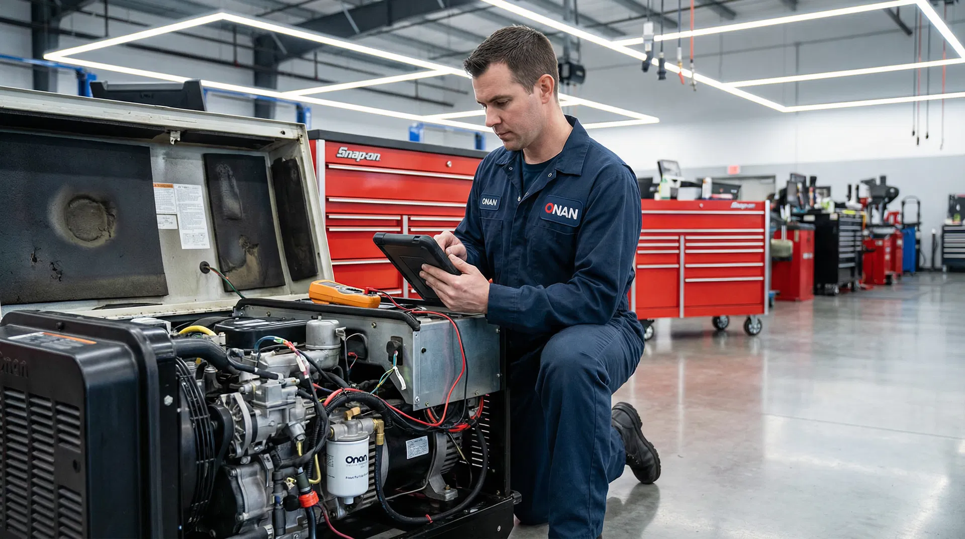 RV generator being serviced at CTR Repair