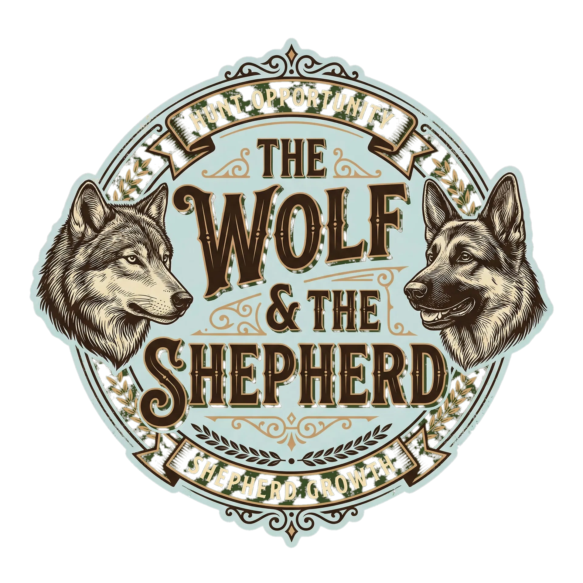 The Wolf & The Shepherd - Heritage Badge Logo