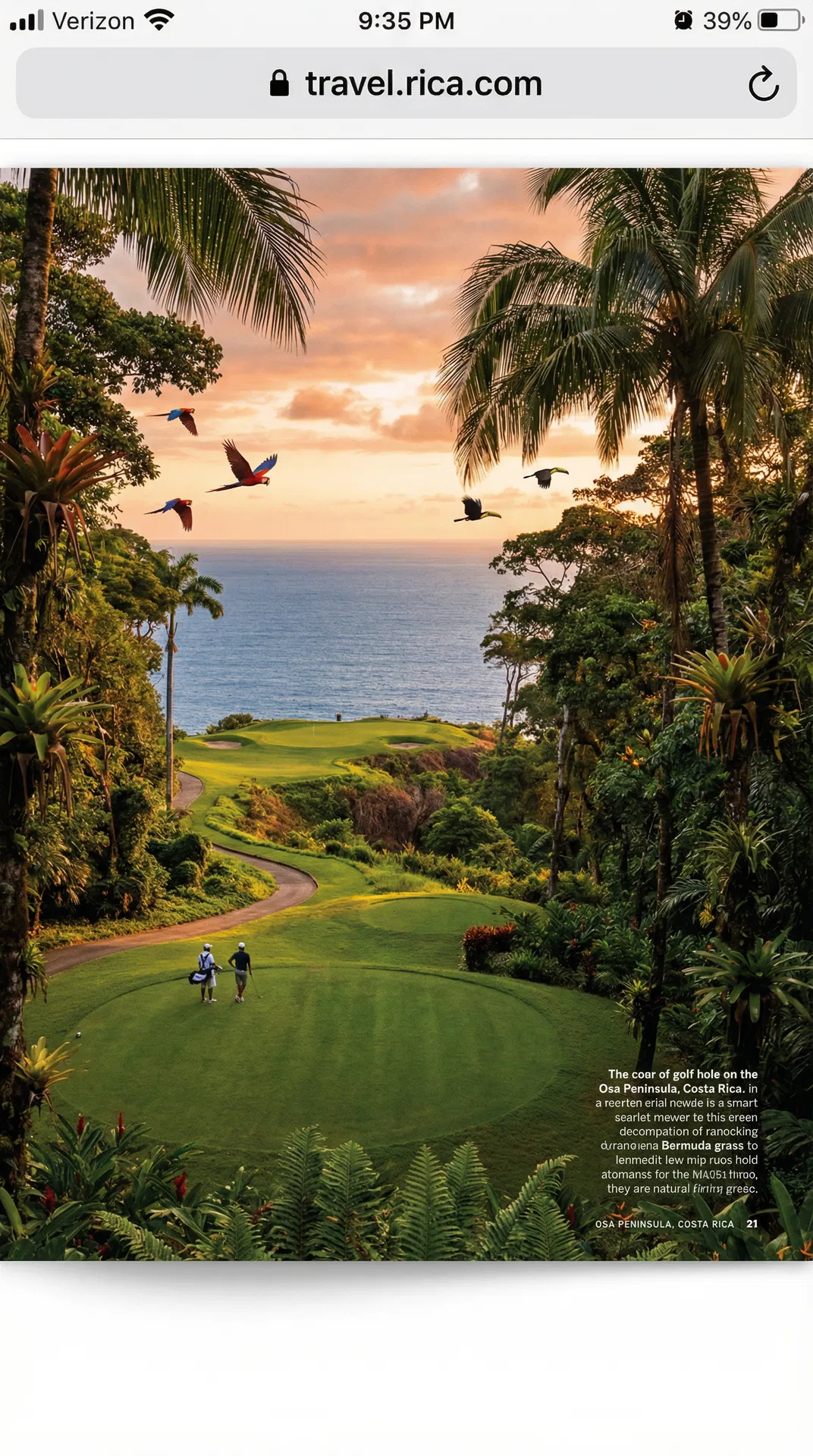 Golfplatz in Costa Rica