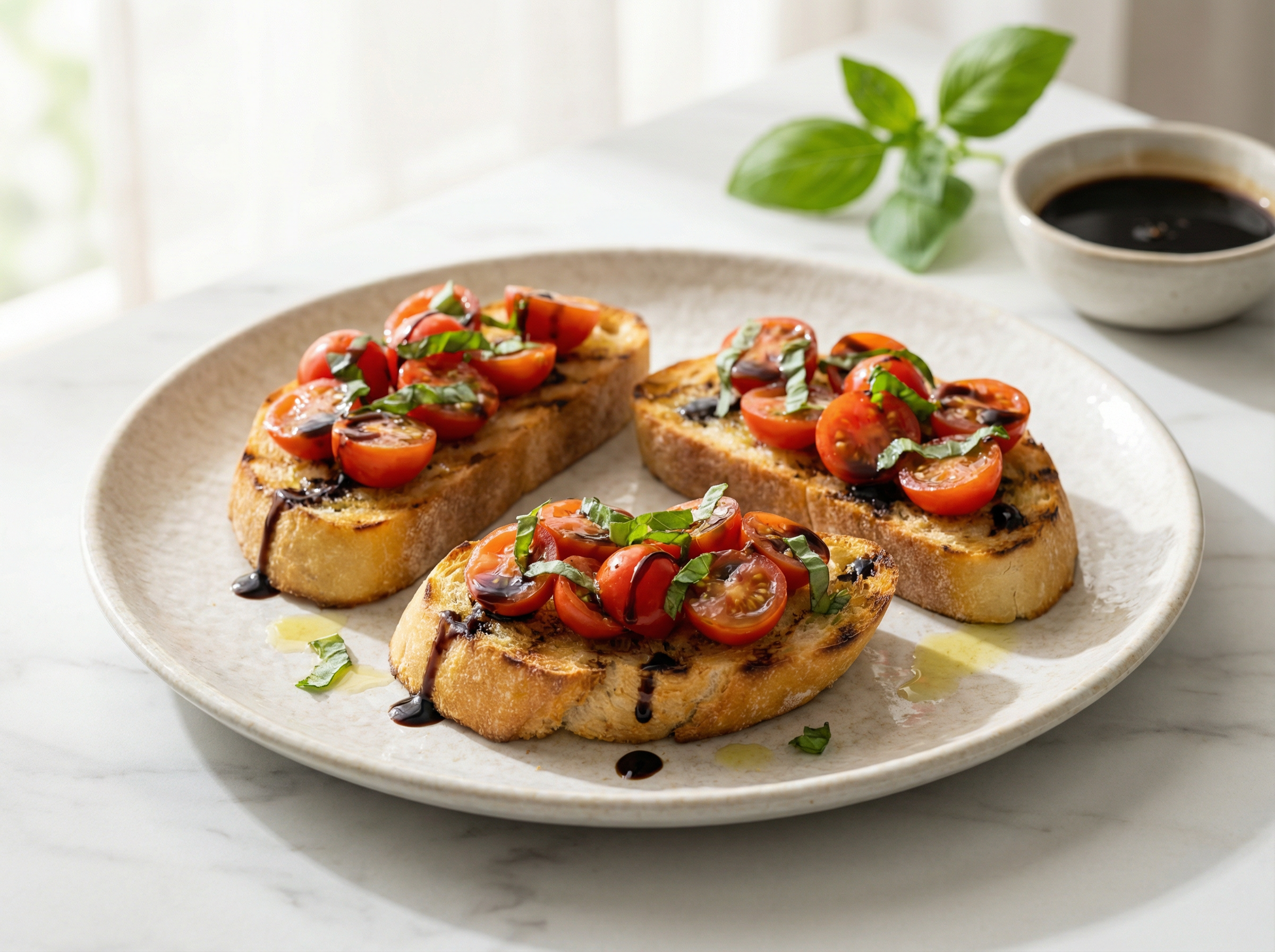 Caprese Bruschetta on Ciabatta