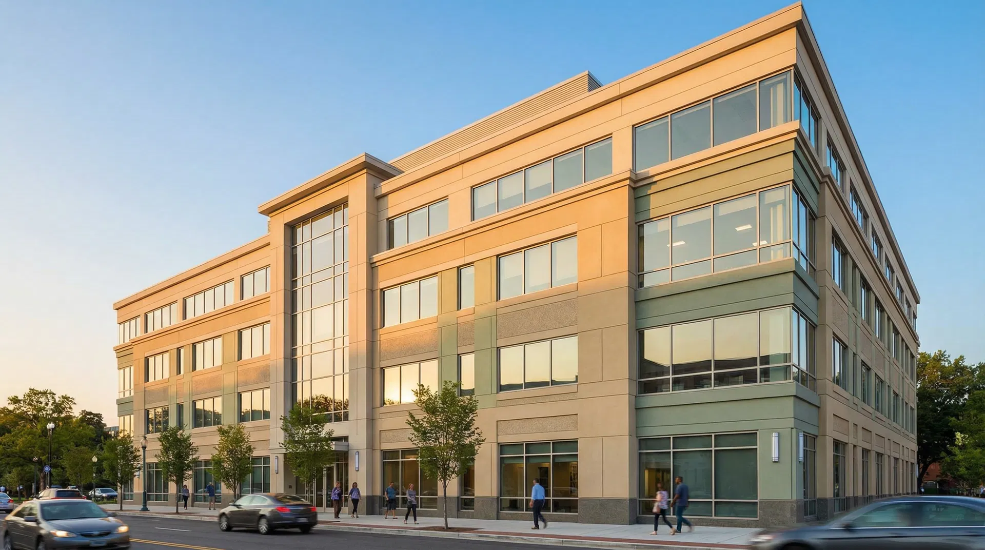 Commercial building exterior