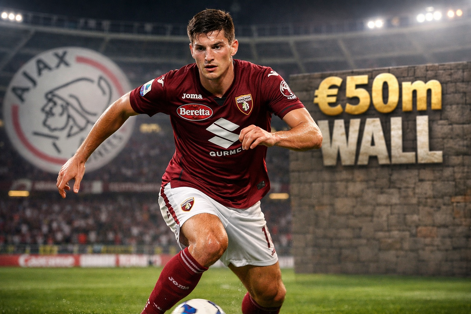 Ajax transfer news: Casadei chase hits €50m wall