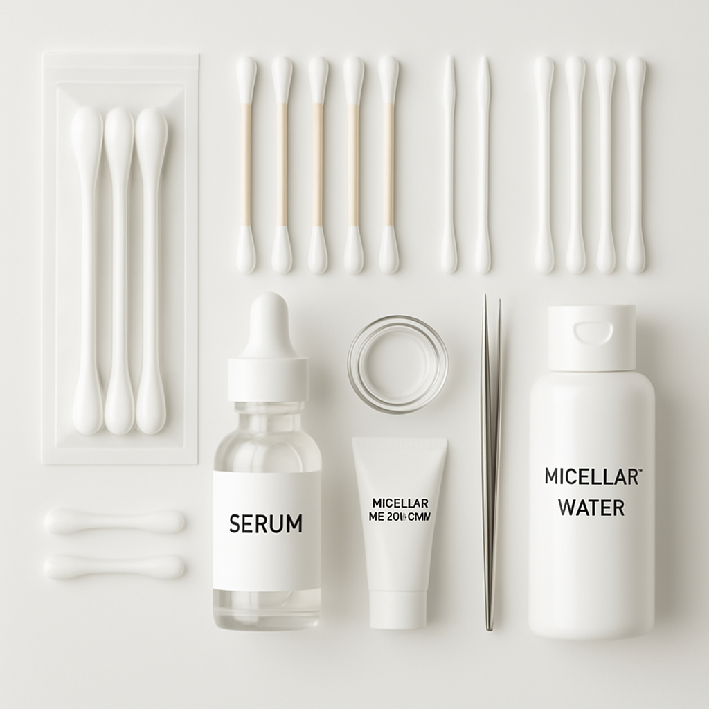Professional Cotton Swab Tools Kit for Skincare