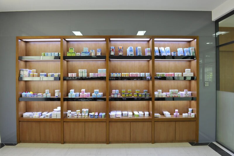 Image of a complete cotton bud production line