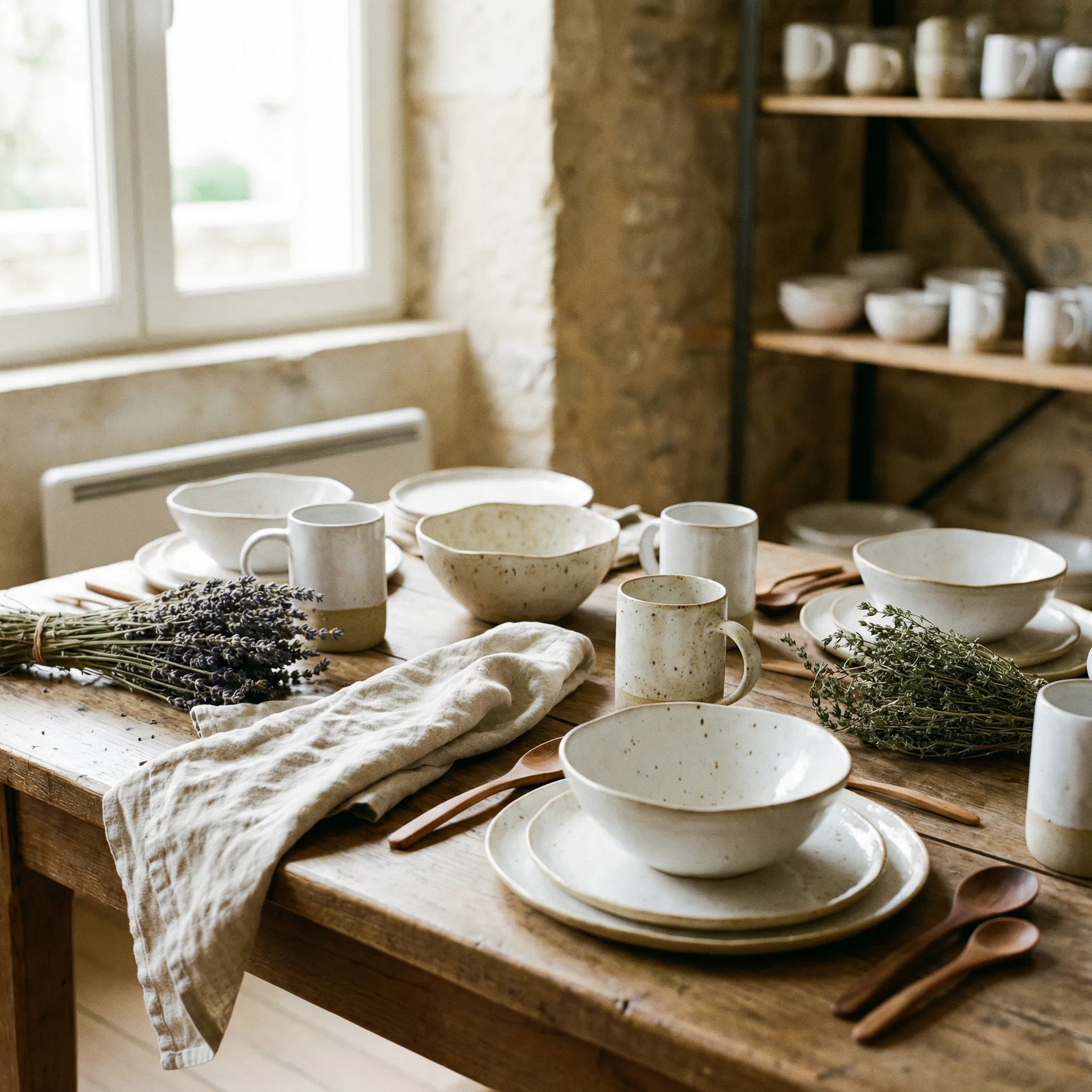 Bols rāmen en céramique artisanale à La Cabane Crozon