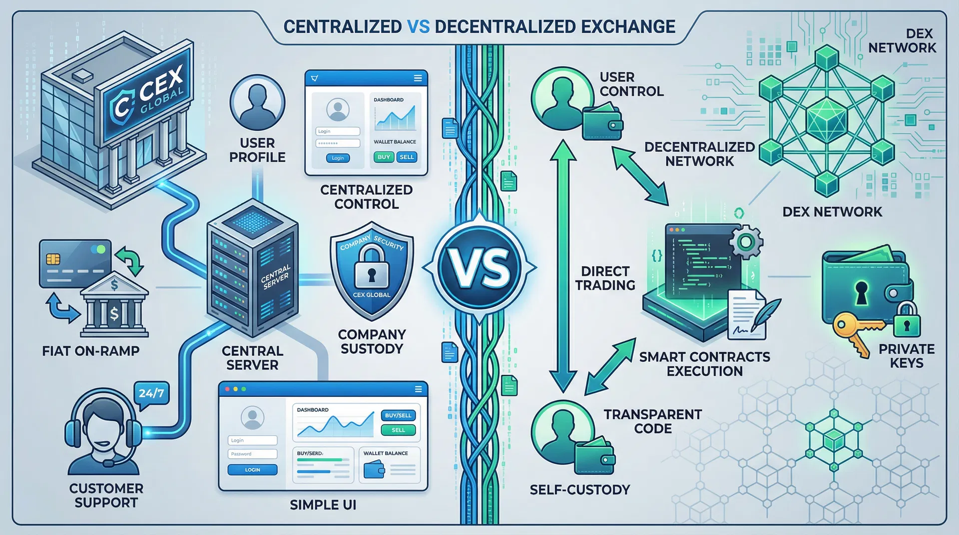 CEX vs DEX Comparison