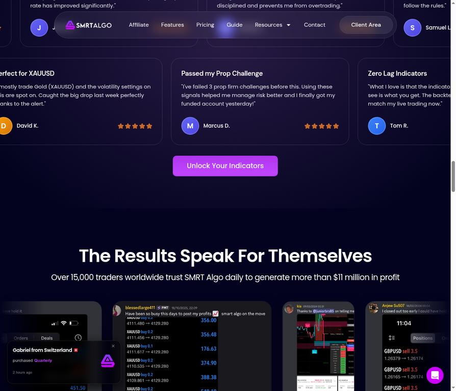 SMRT Algo Results and Testimonials