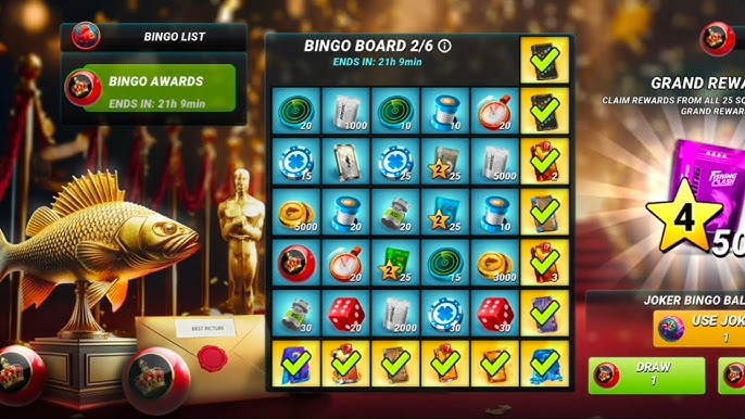 Bingo Fishing Board