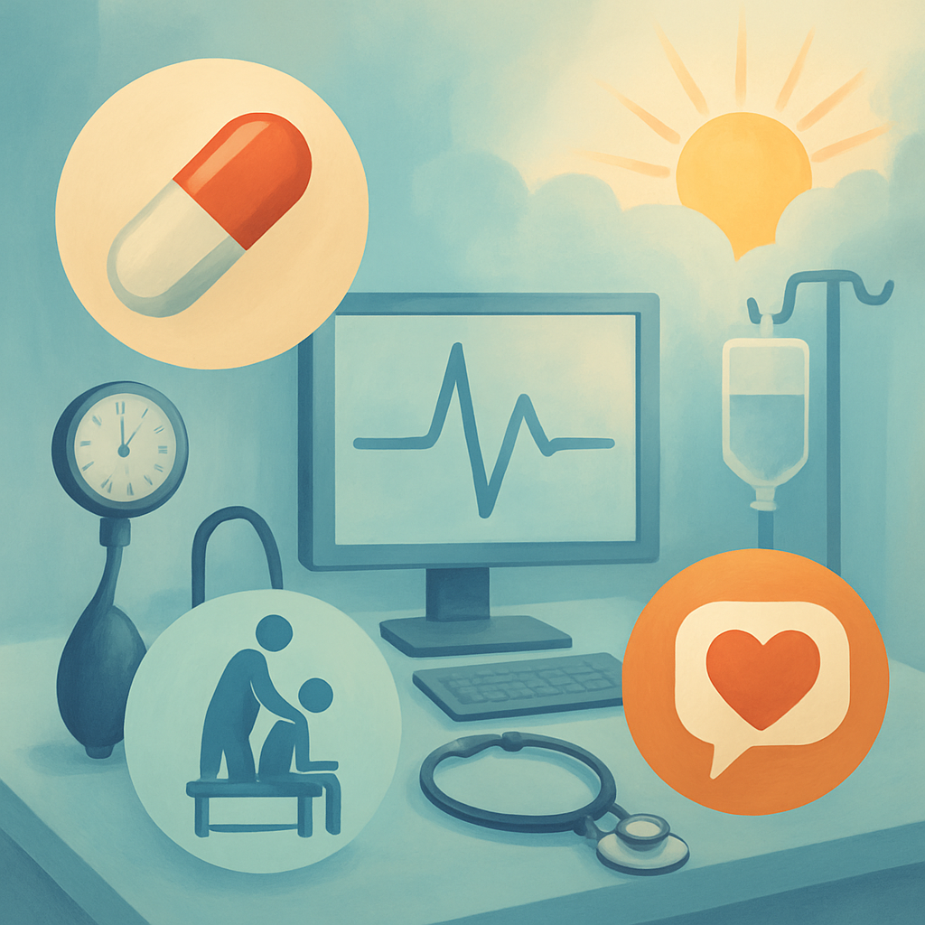 صورة توضح التشخيص والعلاج المتعدد الأوجه