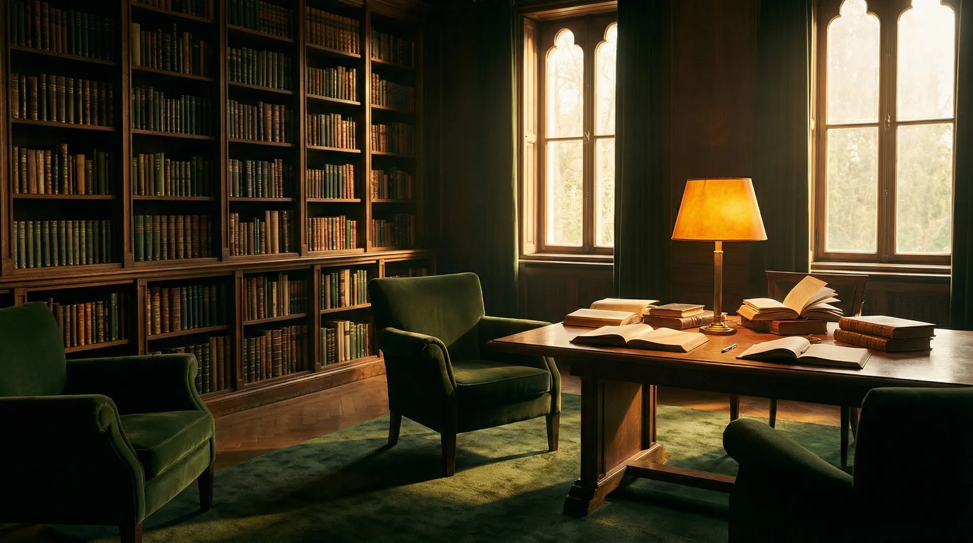 Library reading room