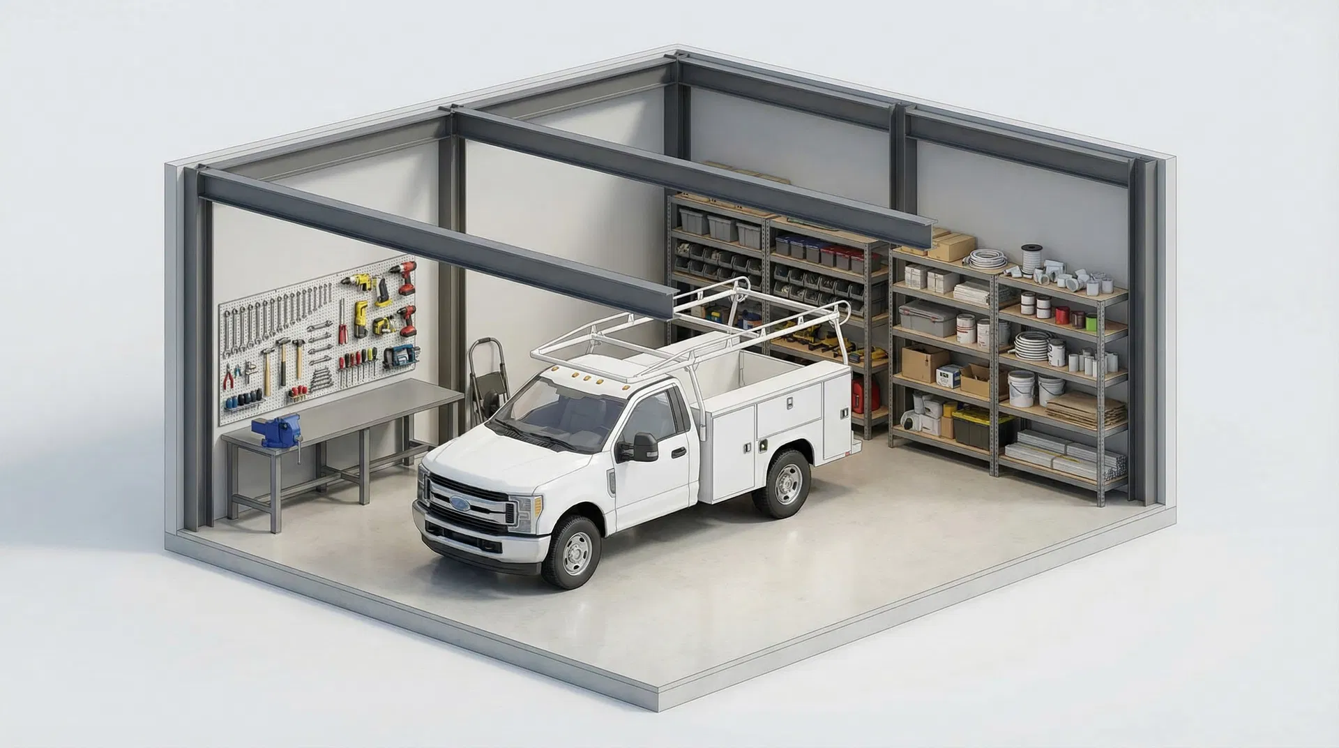 1,250 SF Bay - Contractor Layout