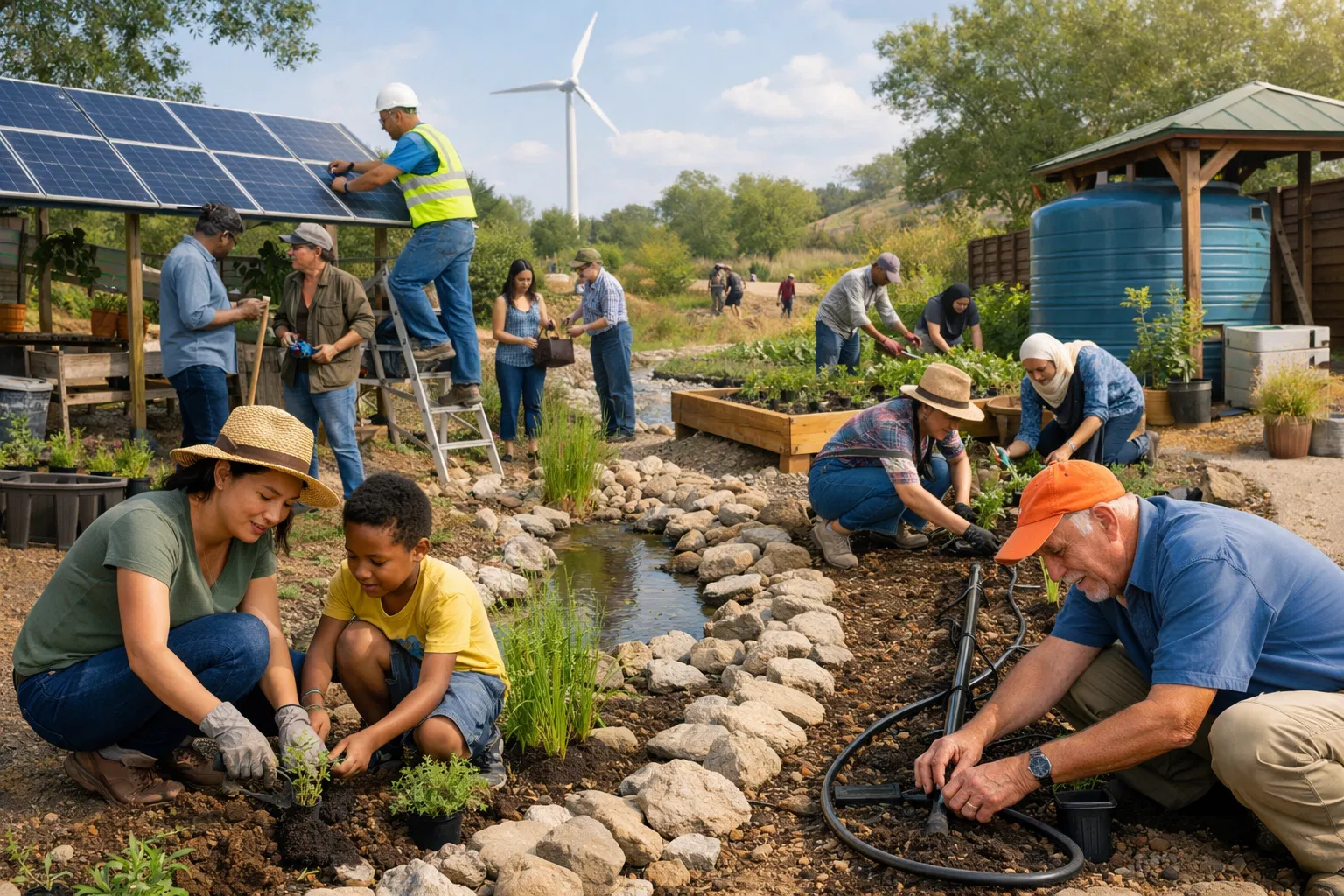 Adaptação Climática: Comunidades Trabalham Juntas para Resiliência