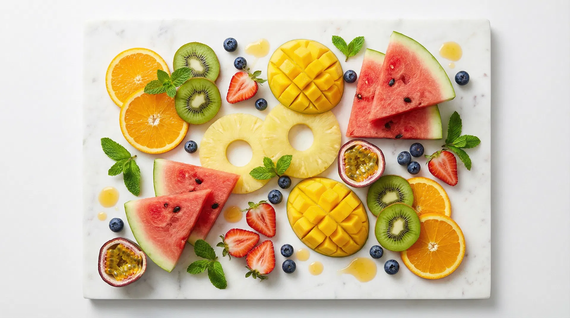 Fresh fruits arrangement