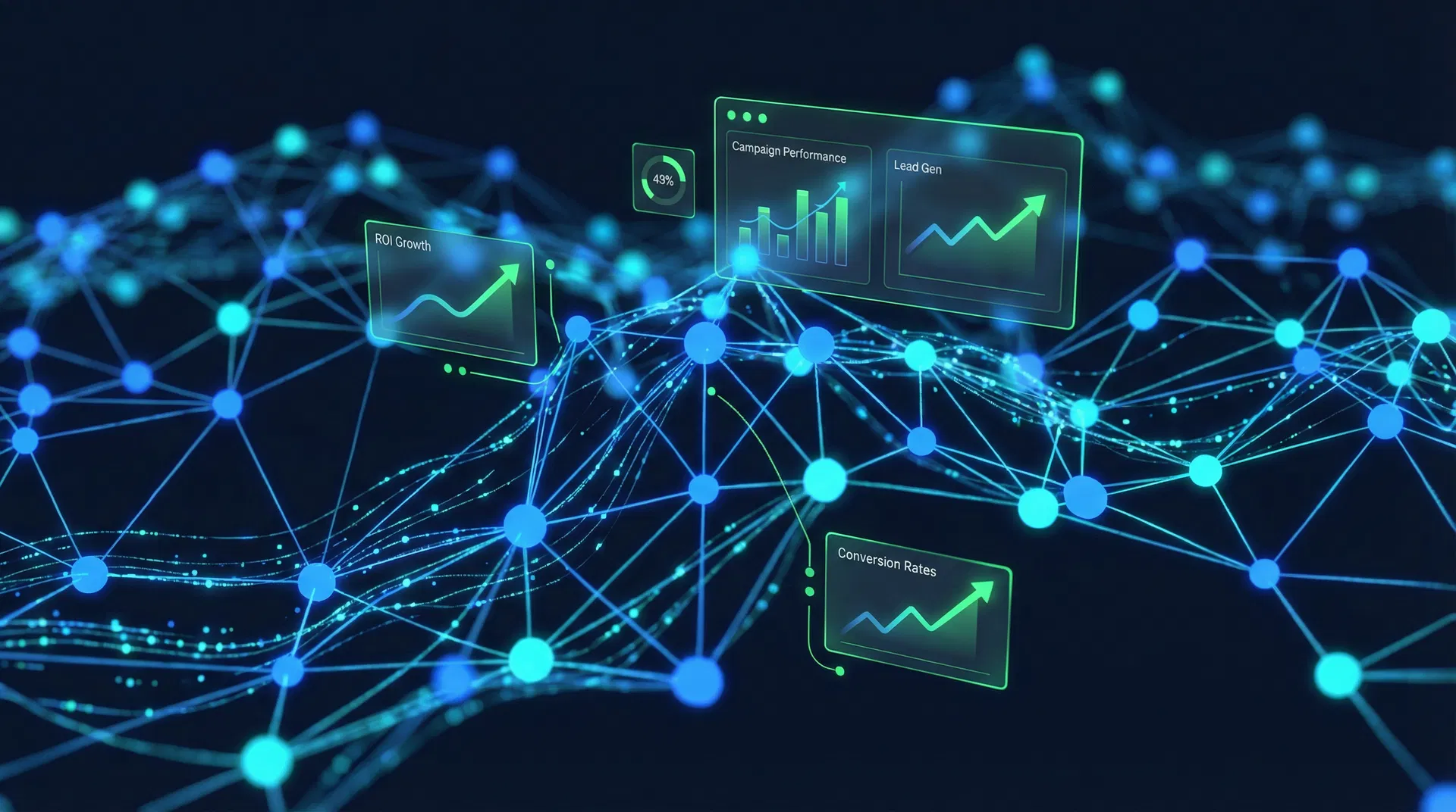 AI automation network visualization for NYC marketing campaigns