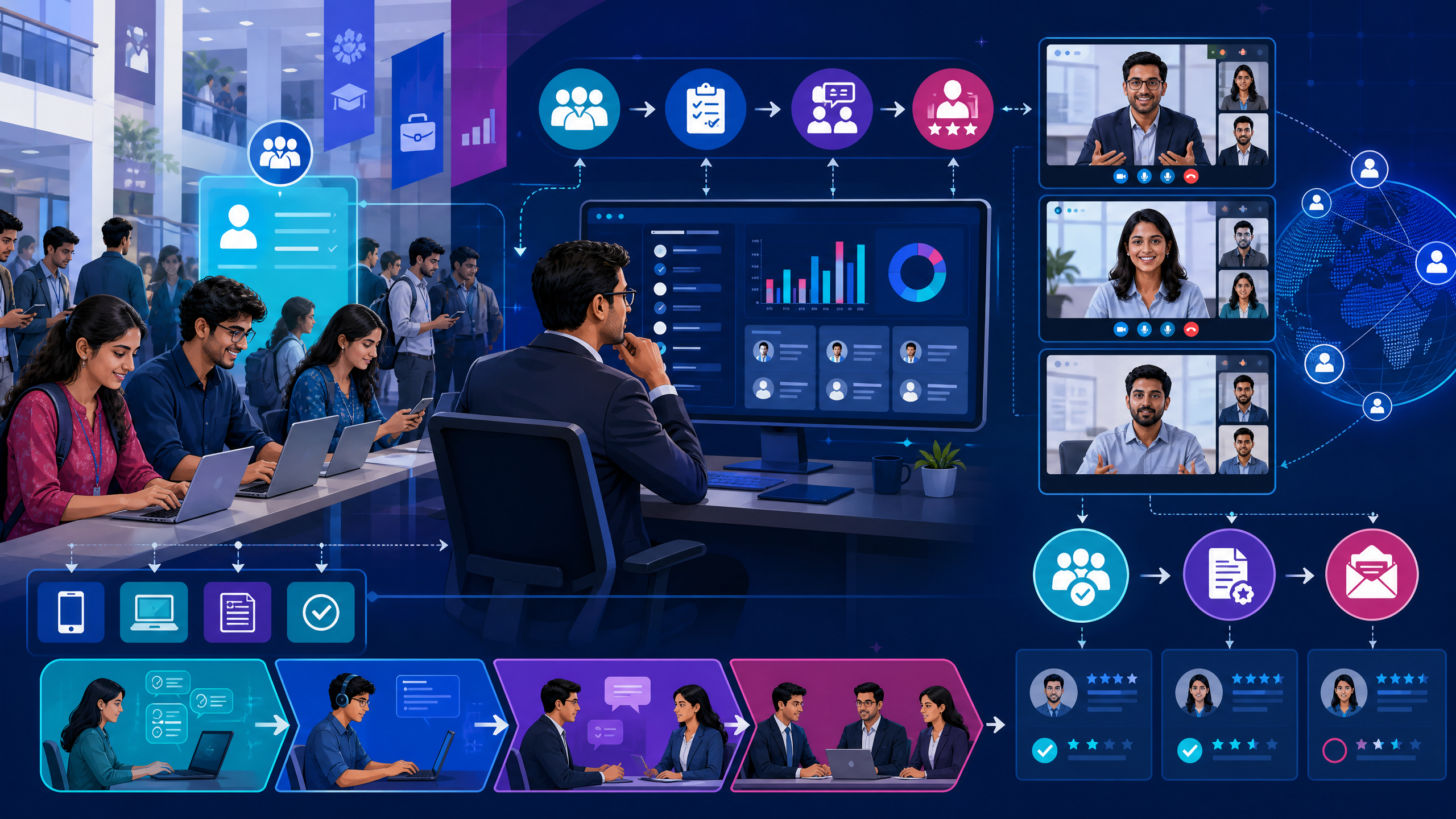 TPO full form explained through a high-volume campus placement process from registration to offer tracking
