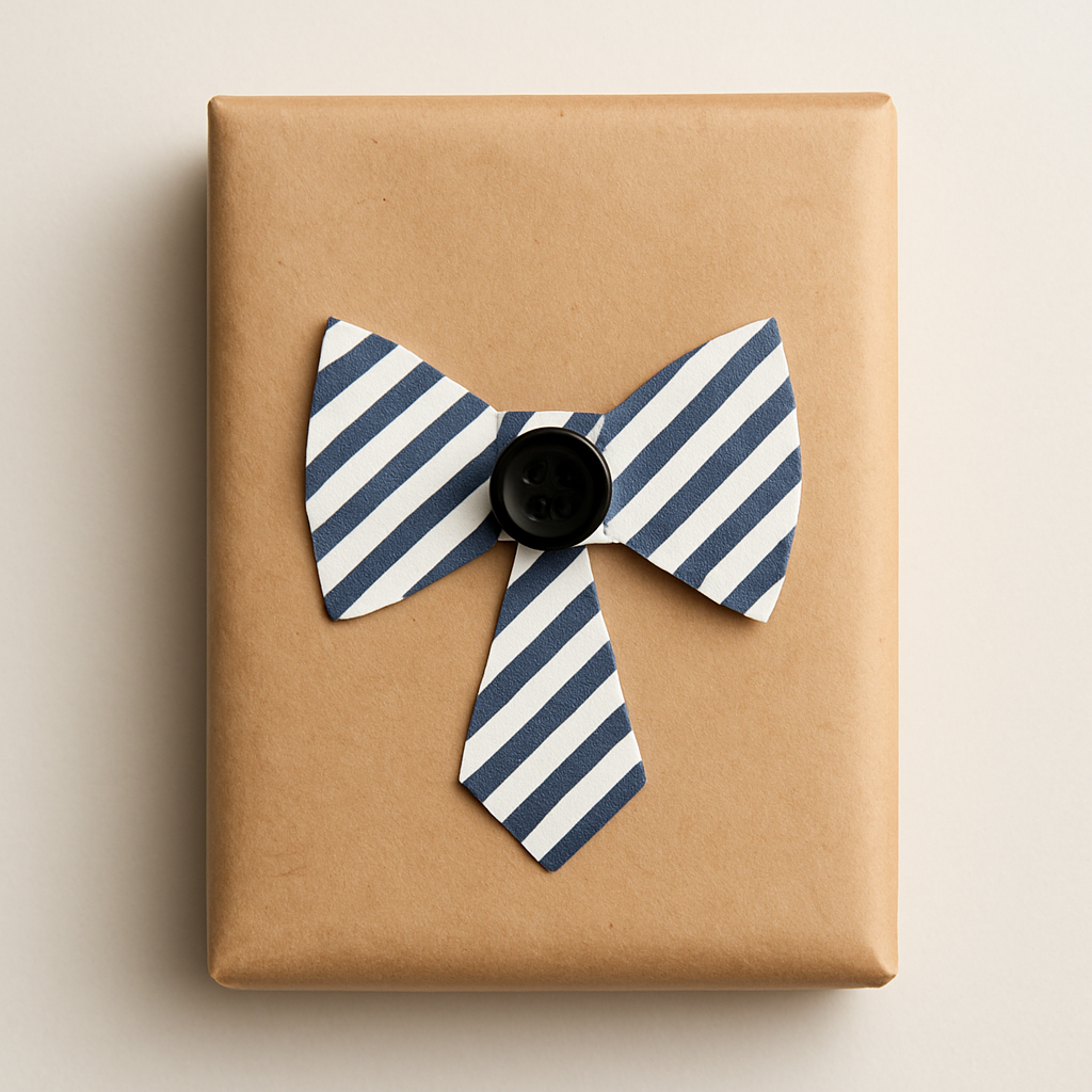Embalagem Clássica com Gravata de Papel