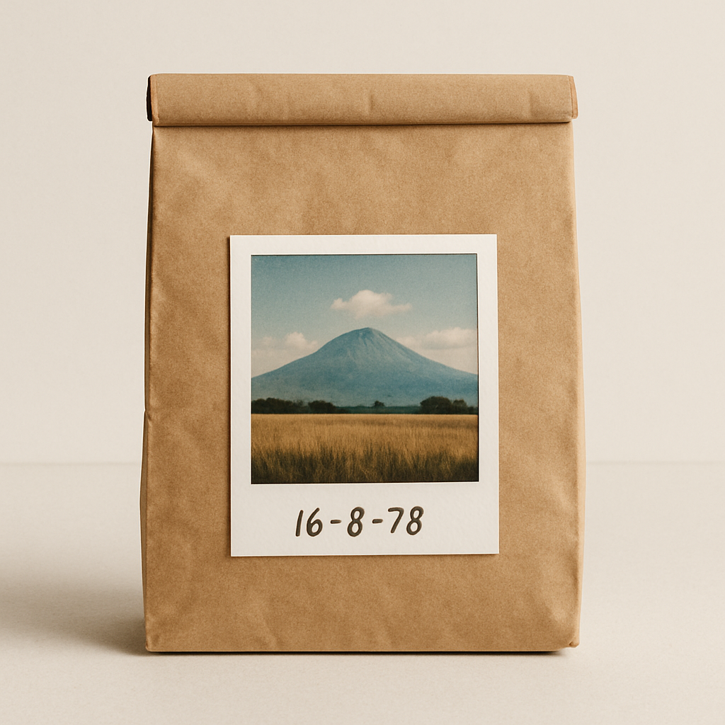 Embalagem Estilo Retrô com Foto de Pai e Filho