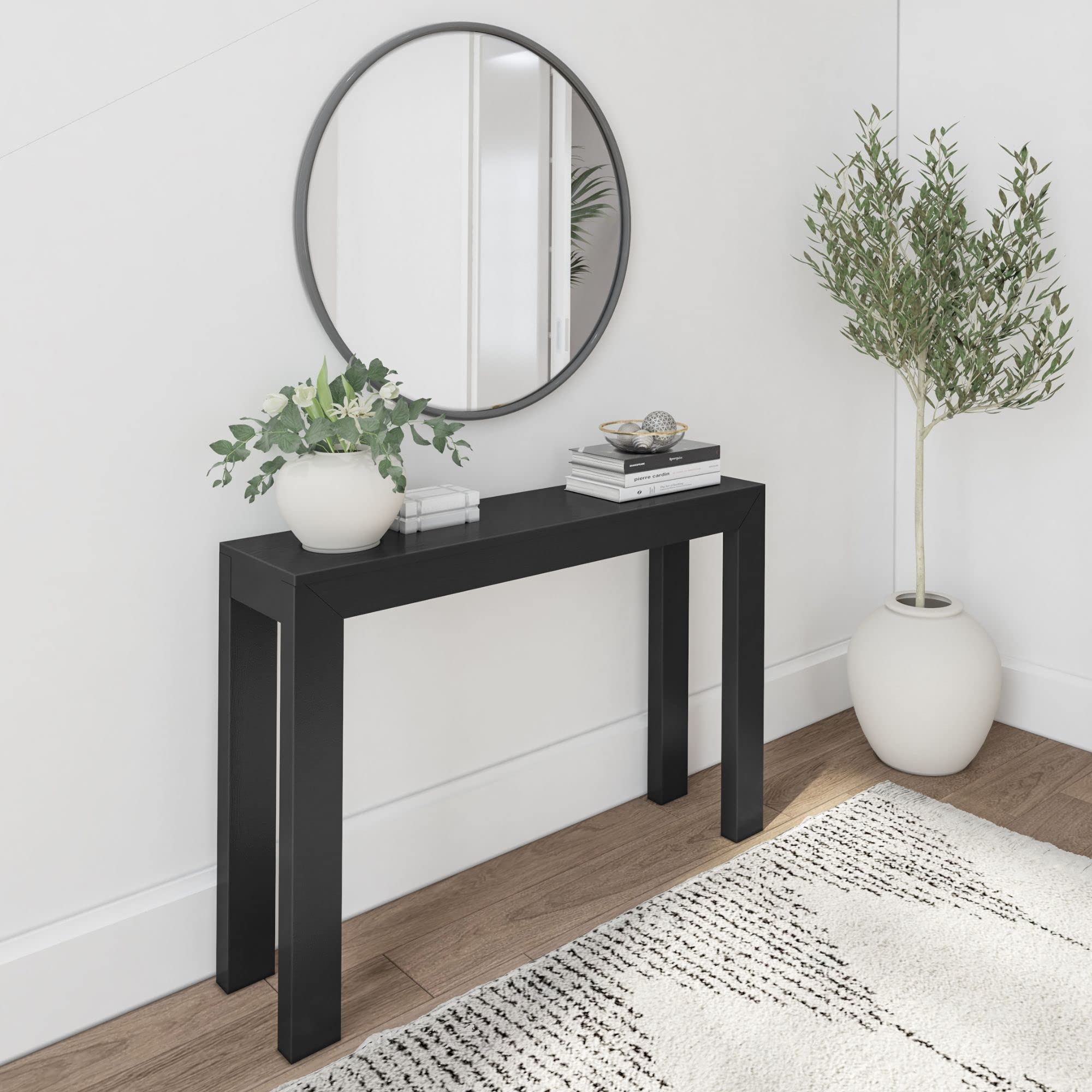 Minimalist Black Console Table