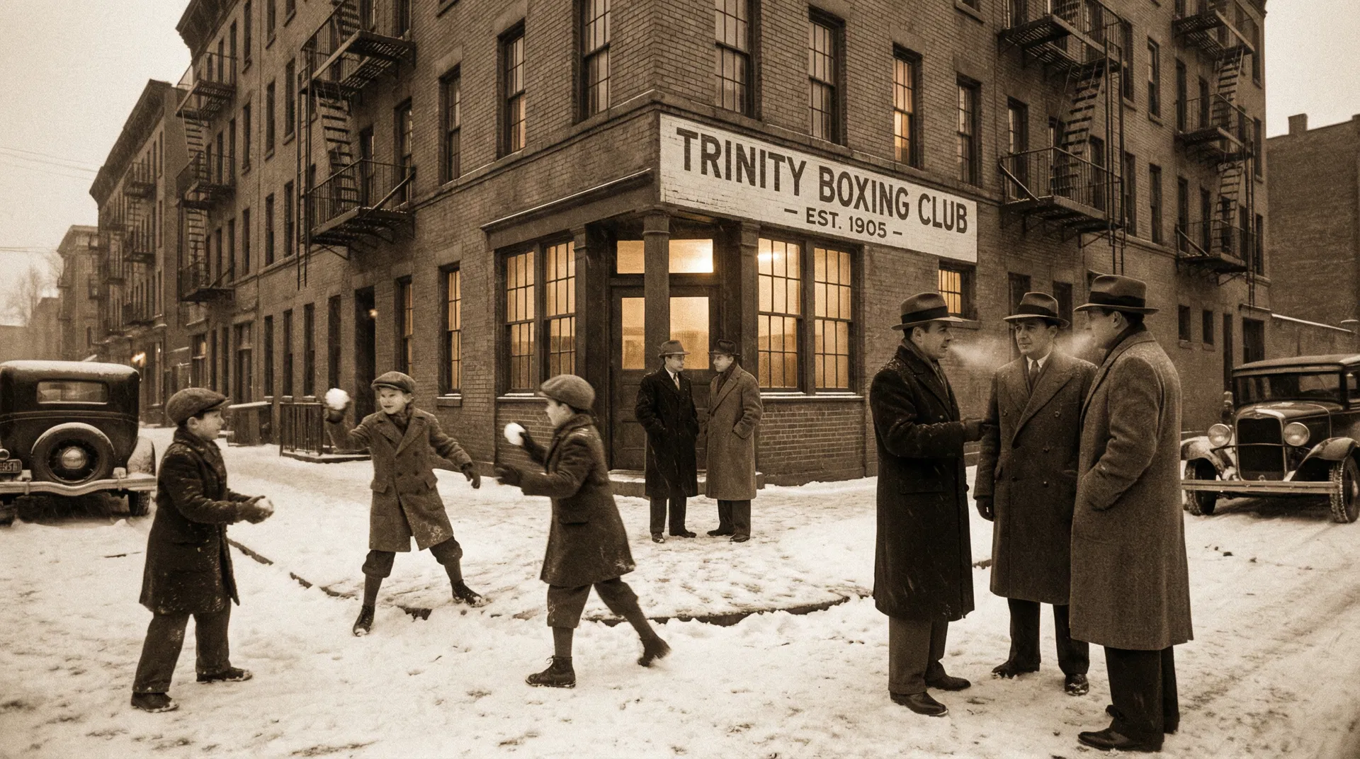 Trinity Boxing Club, Brooklyn, winter