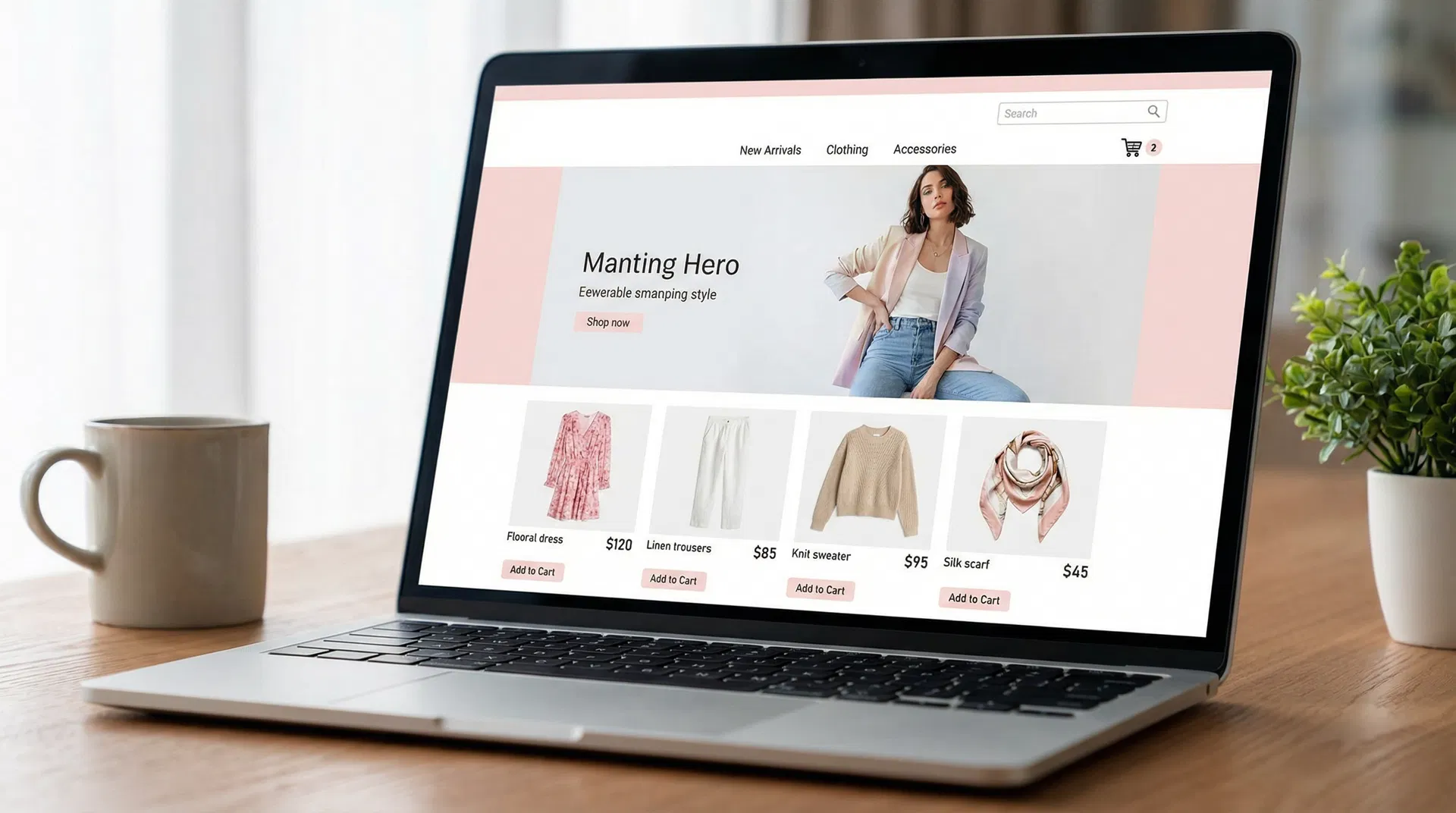 Template Boutique Mode - Exemple de site web E-commerce