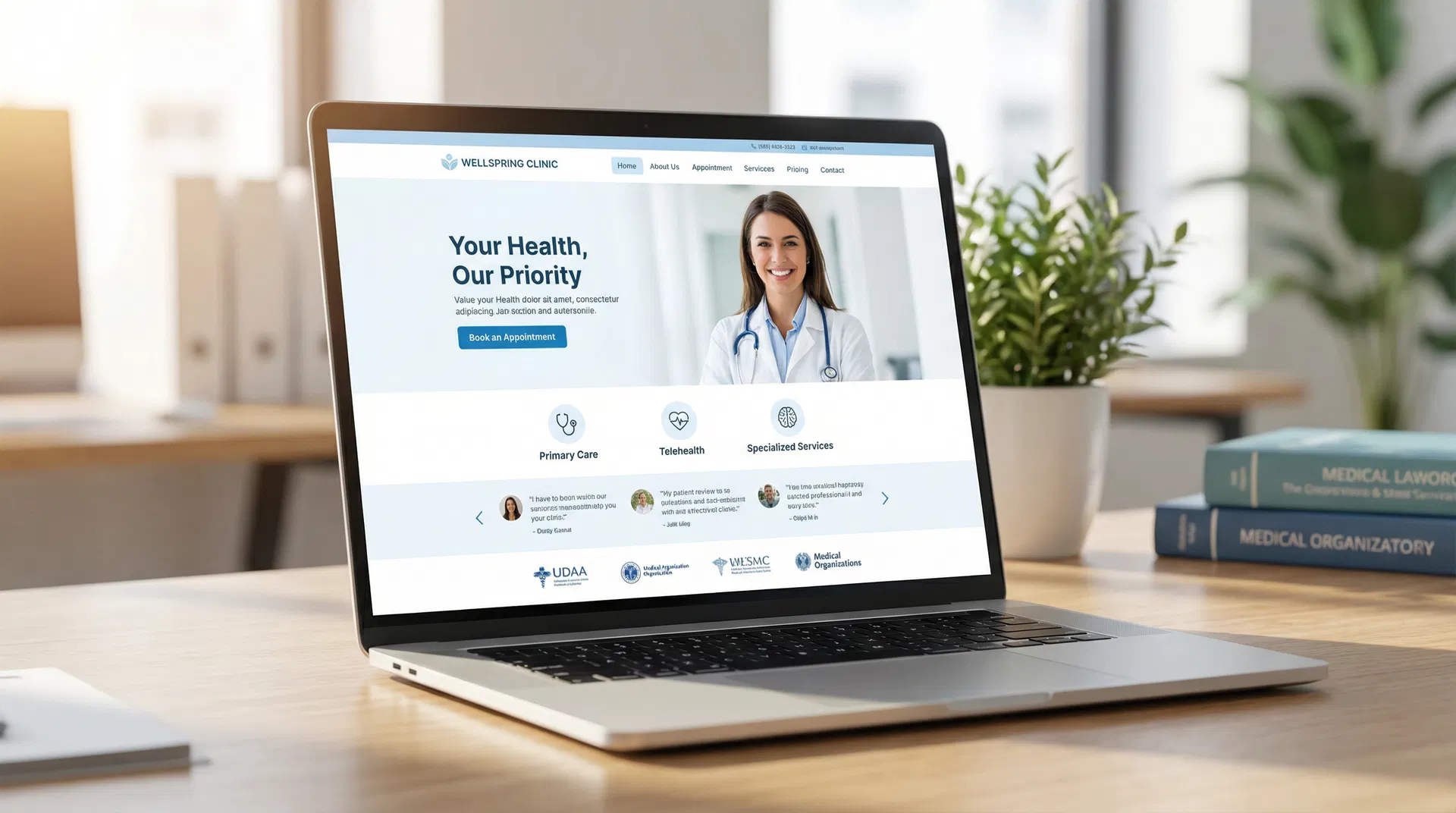 Template Cabinet Médical - Exemple de site web Santé