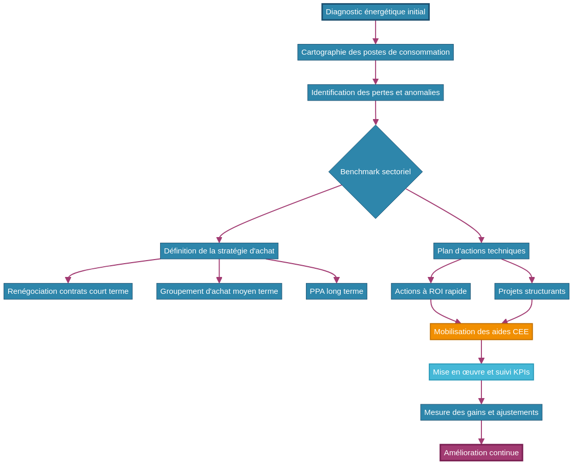 Processus d'optimisation énergétique