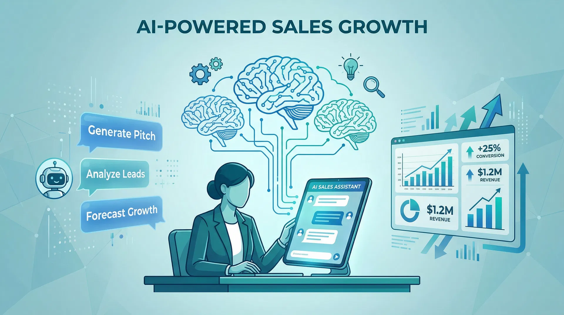 Vendre avec l'IA - Sales Growth Dashboard