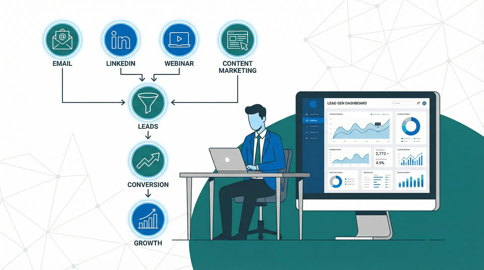 Générer des Leads B2B - Lead Generation Funnel