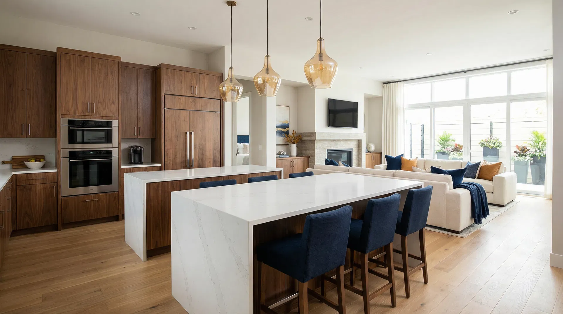 Luxurious open-concept home interior at Carolina Riverside