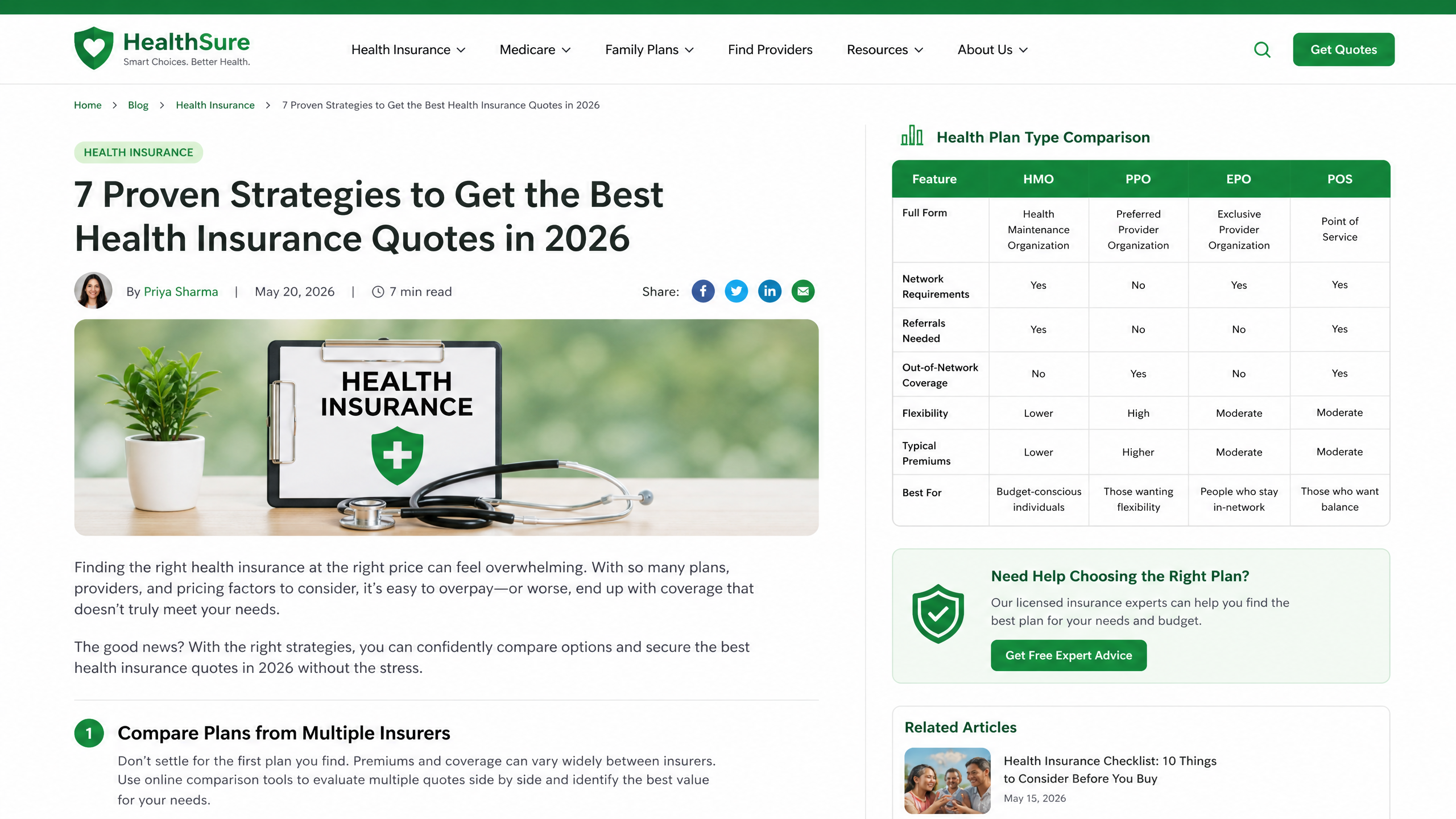 Health Insurance Quotes Guide