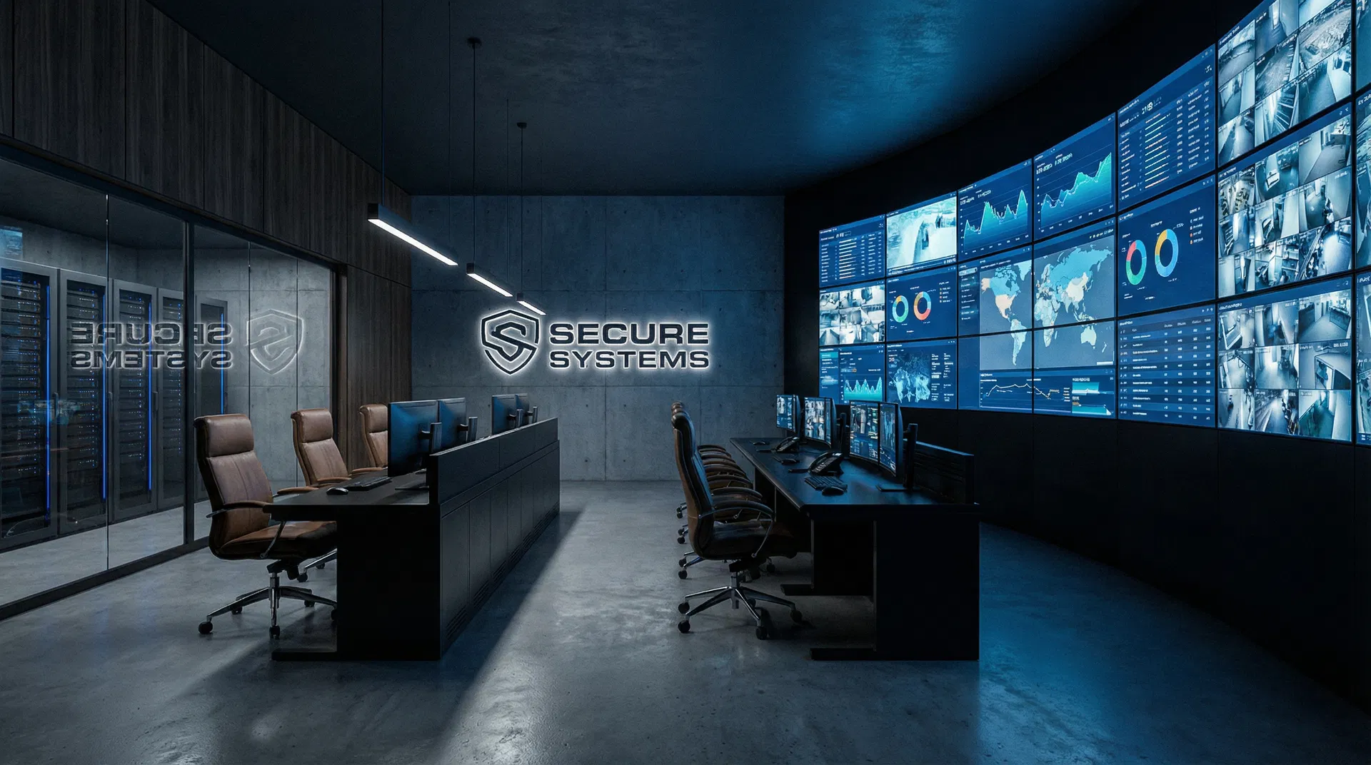 Commercial Security Control Room