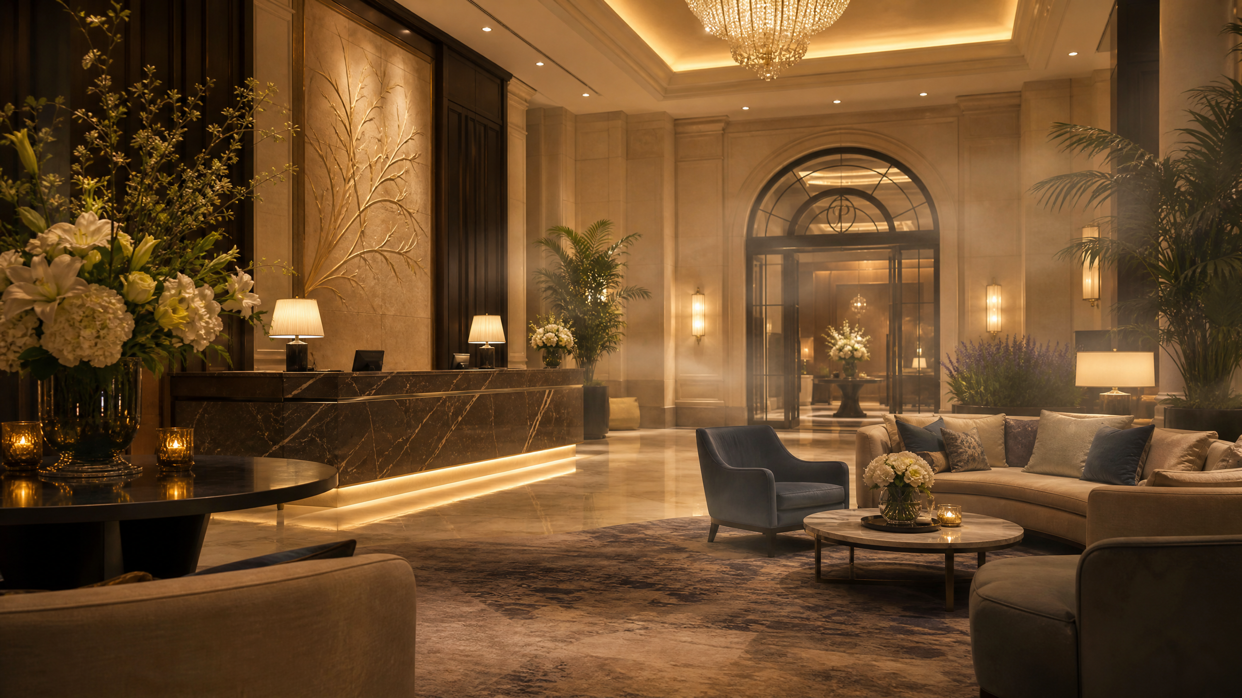 Lobby de Hotel Aromatizado