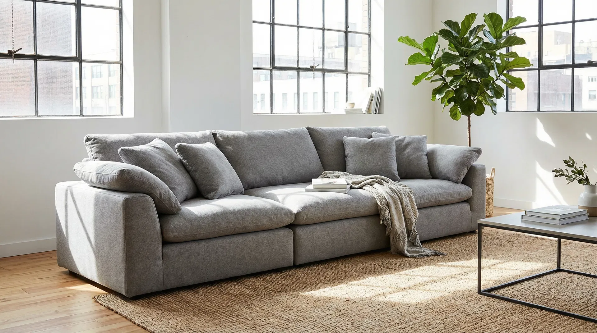 Pillow-Back Sofa