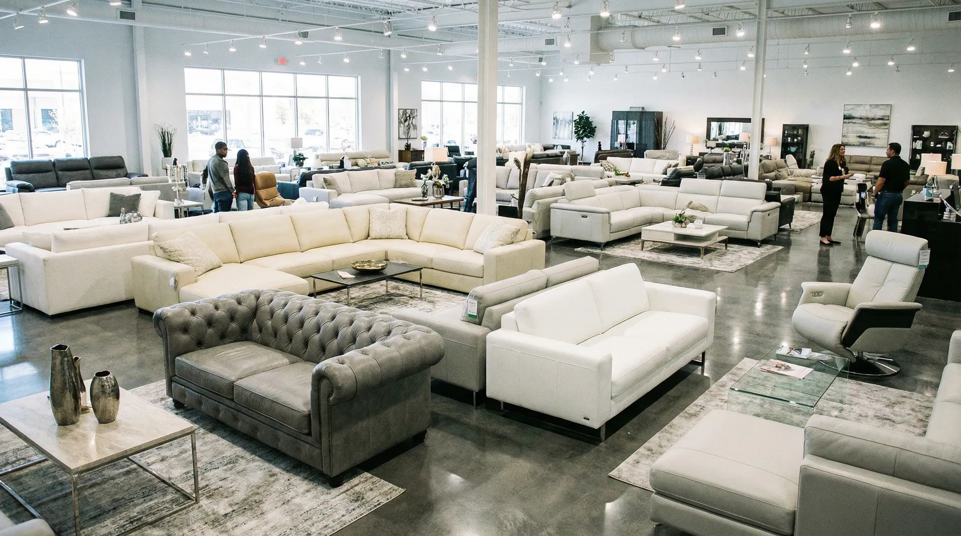 Huge selection of sofas at TBC Perabot showroom in Kota Bharu