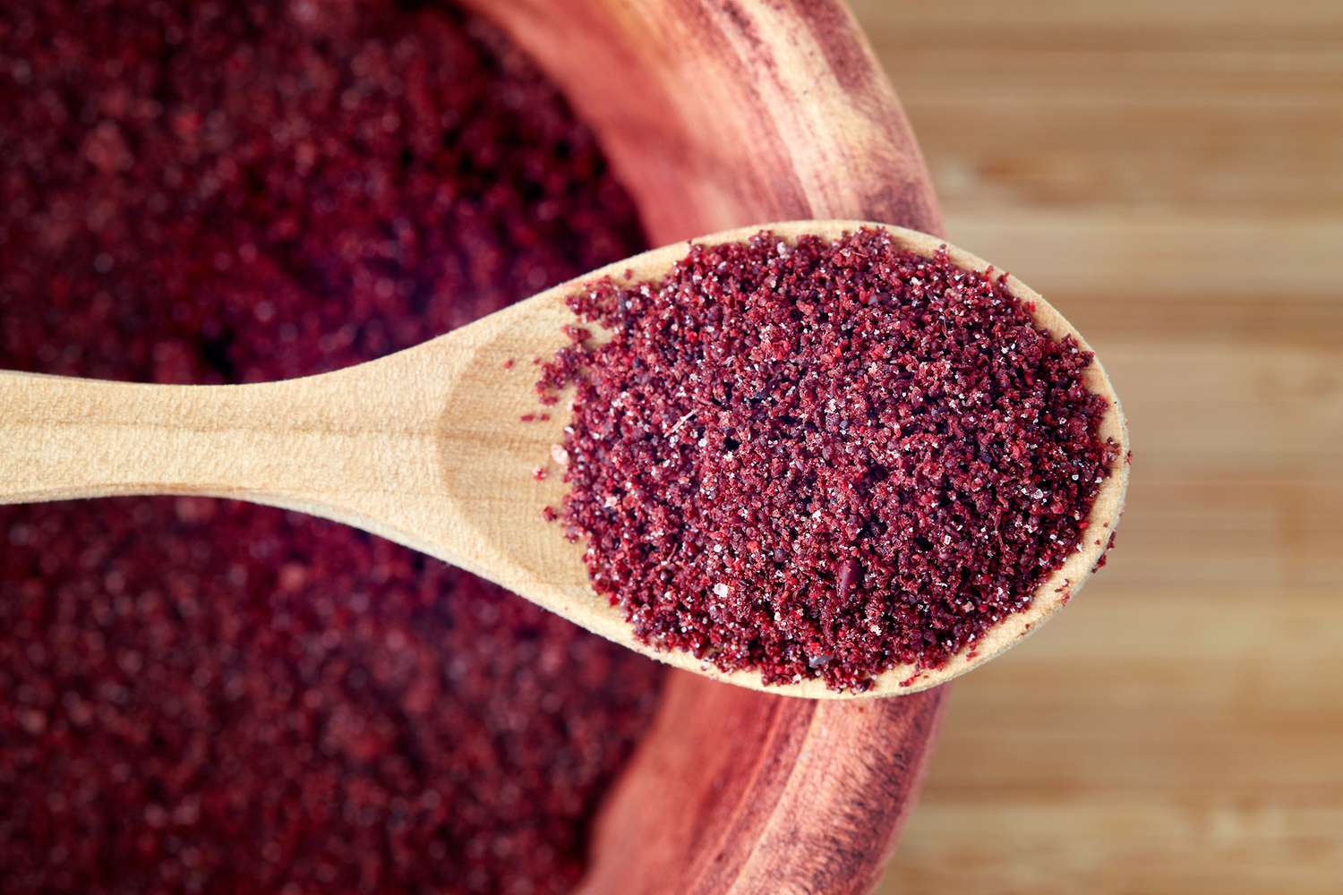 Sumac Spice on Spoon