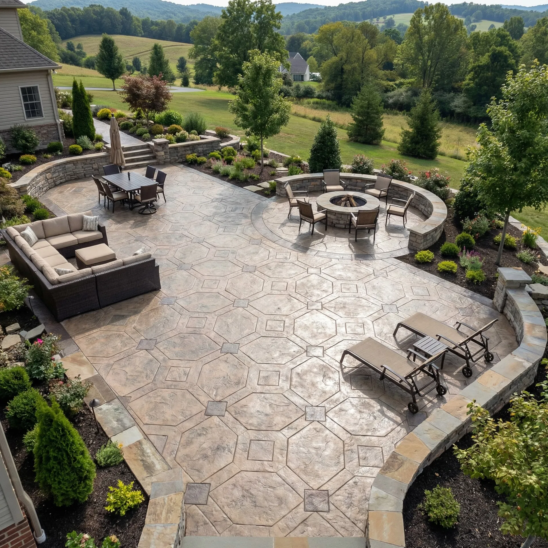 Pricing — Stamped concrete patio