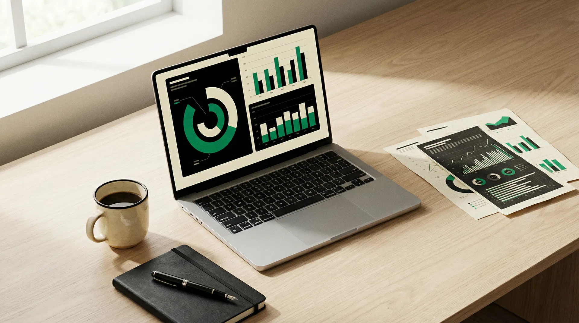 Workspace com ferramentas de IA e produtividade