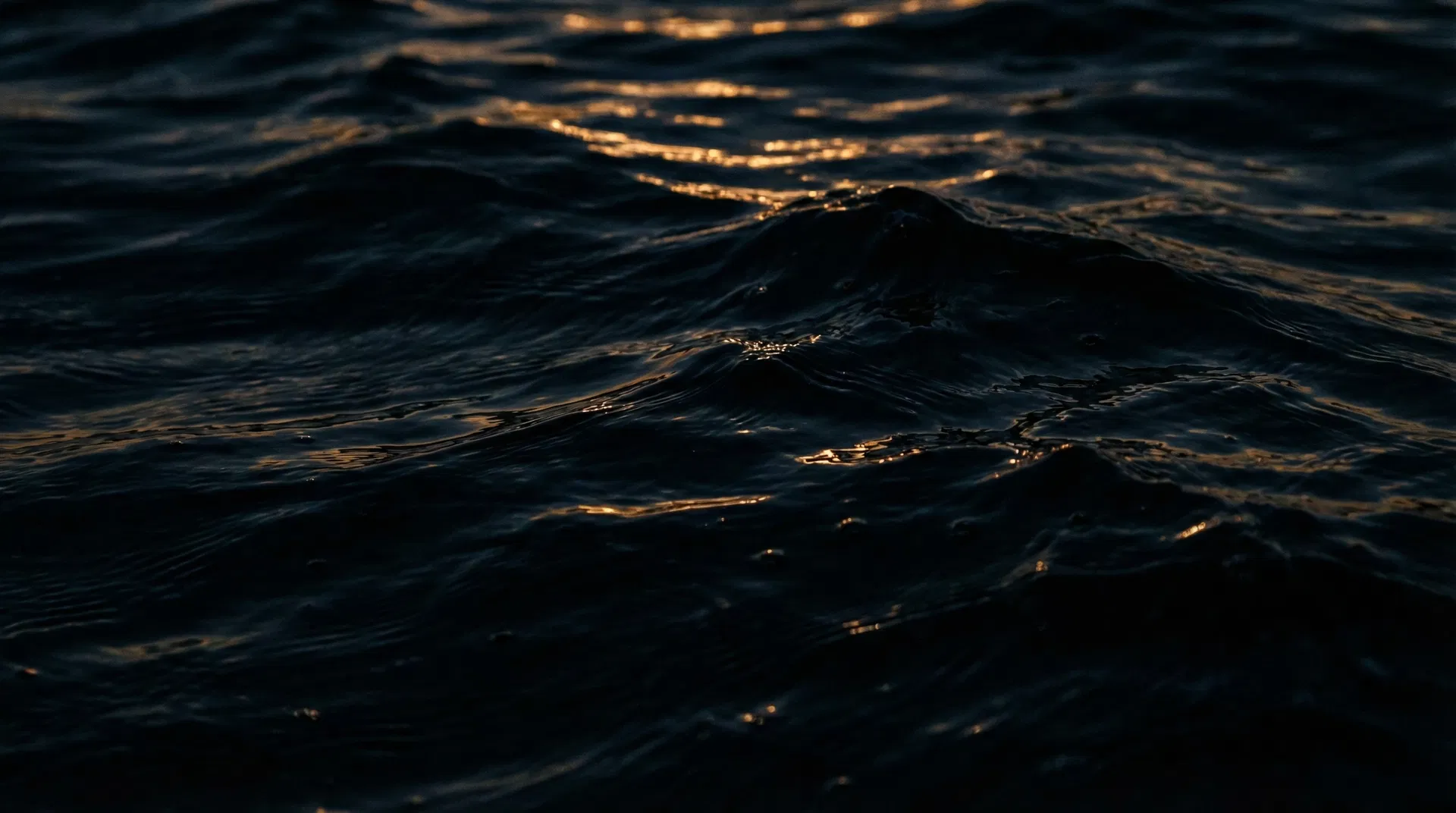 Deep blue ocean water surface