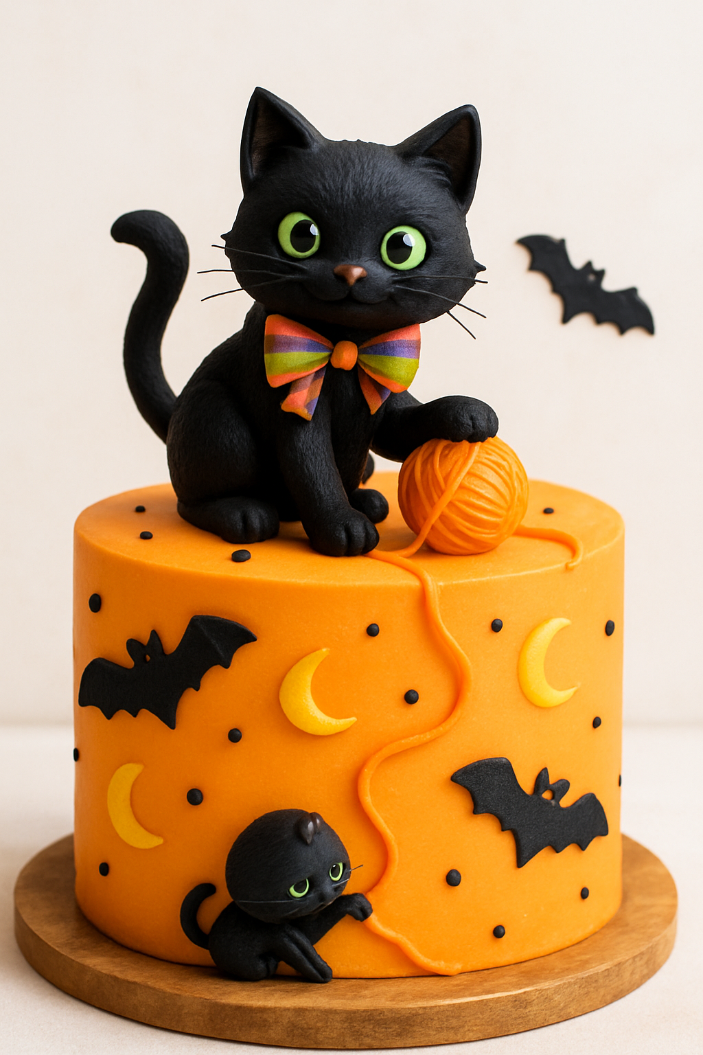 Bolo Gato Preto Brincalhão