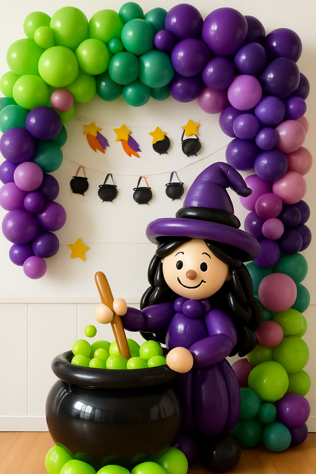 Decoração Bruxa Balões