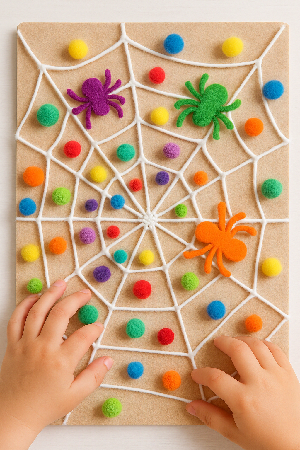 Teia de Aranha Sensorial Colorida