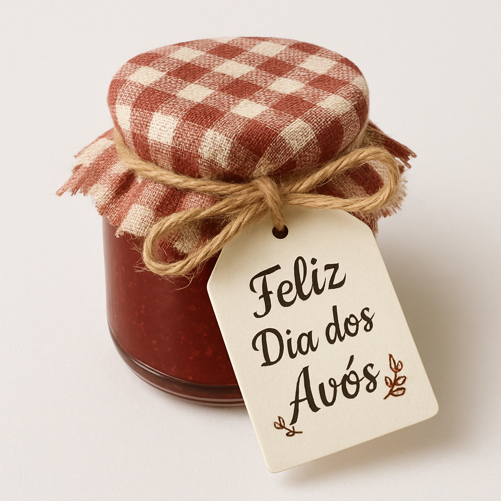 Mini Geleia Artesanal com Embalagem e Tag