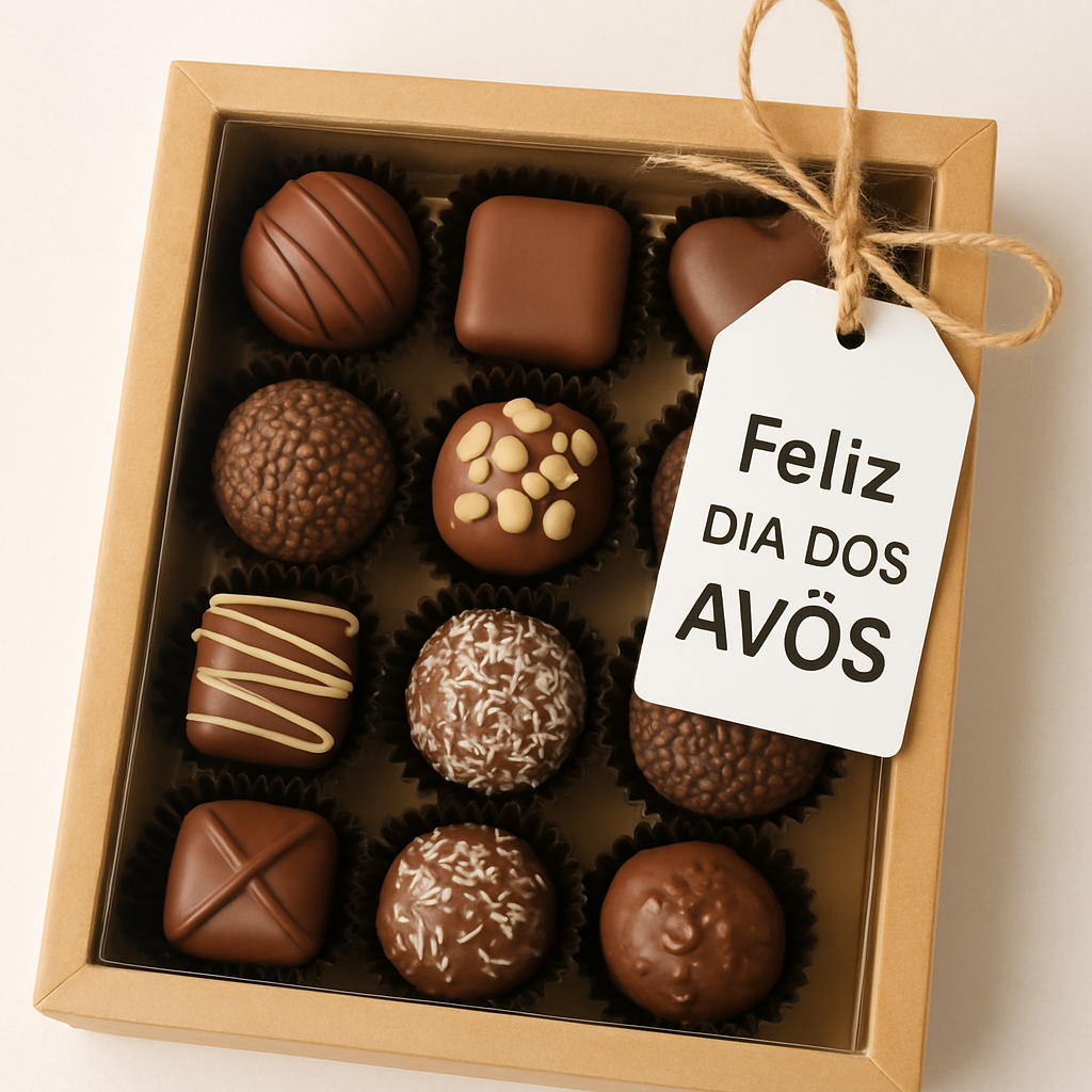 Bombons Recheados com Embalagem e Tag
