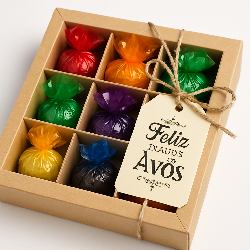 Trufas de Chocolate com Embalagem e Tag